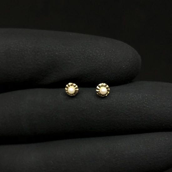 Brinco Ouro 18K Pérola Ninho - Imagem 2