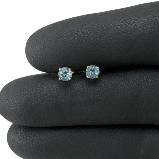 Brinco Ouro 18K Topázio Azul - Imagem 2