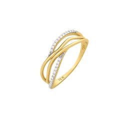 Anel Ouro 18K com Zircônias