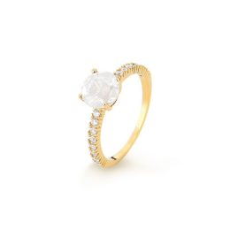 Anel Solitário Ouro 18K
