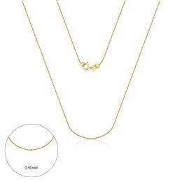 Corrente Ouro 10K Veneziana 40cm