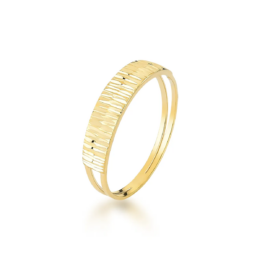 Anel Ouro 10k Riscado